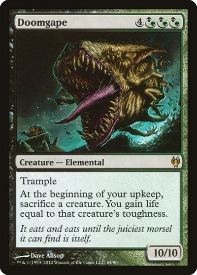 Doomgape (DDJ) #65 Rare (Damaged) Duel Decks: Izzet vs. Golgari Magic: The Gathering: 2012