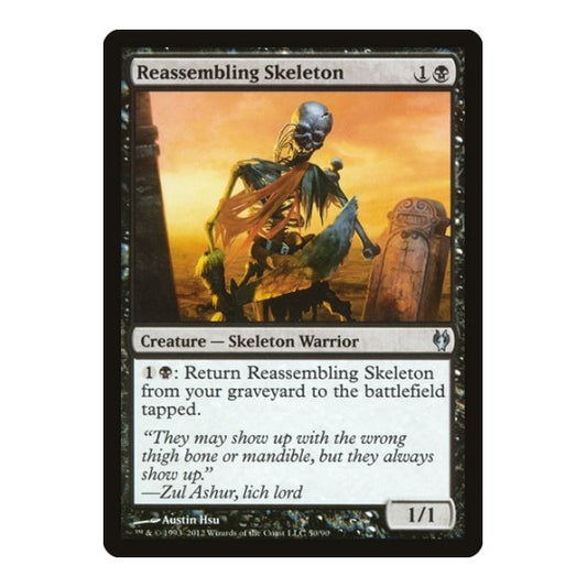 Reassembling Skeleton (DDJ) #50 Uncommon (Lightly Played) Duel Decks: Izzet vs. Golgari Magic: The Gathering: 2012