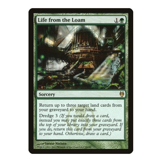 Life from the Loam (DDJ) #69 Rare (Damaged) Duel Decks: Izzet vs. Golgari Magic: The Gathering: 2012