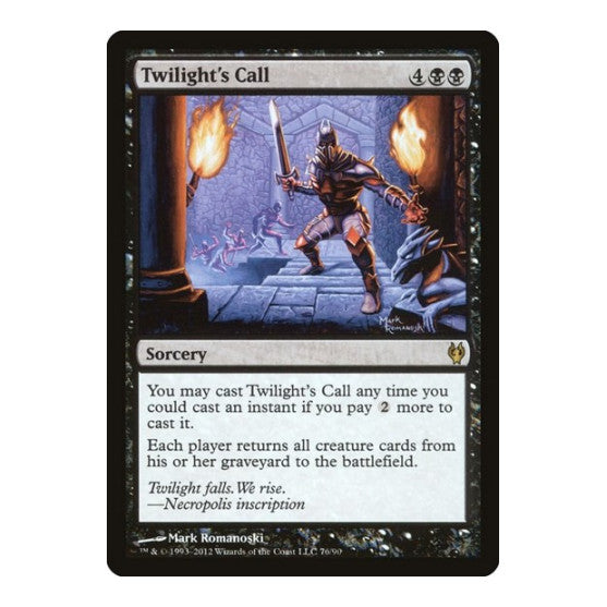 Twilights Call (DDJ) #76 Rare (Damaged) Duel Decks: Izzet vs. Golgari Magic: The Gathering: 2012