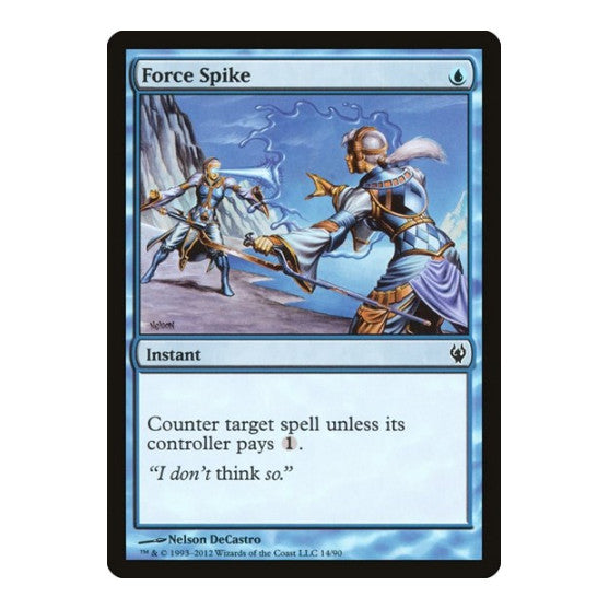 Force Spike (DDJ) #14 Common (Lightly Played) Duel Decks: Izzet vs. Golgari Magic: The Gathering: 2012