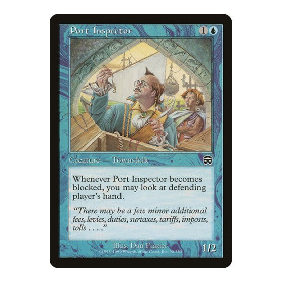Port Inspector (MMQ) #90 Common (Lightly Played) Mercadian Masques Magic: The Gathering: 1999