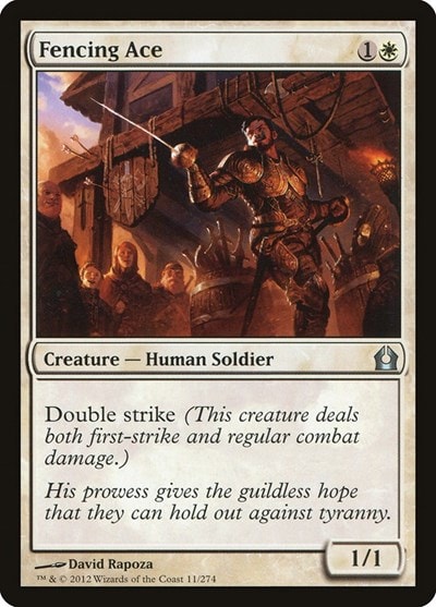 Fencing Ace (RTR) #11 Uncommon (Moderately Played) Return to Ravnica Magic: The Gathering: 2012