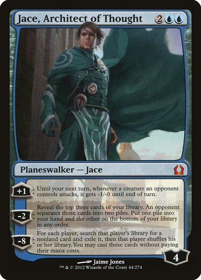 Jace Architect of Thought (RTR) #44 Mythic Rare (Lightly Played) Return to Ravnica Magic: The Gathering: 2012
