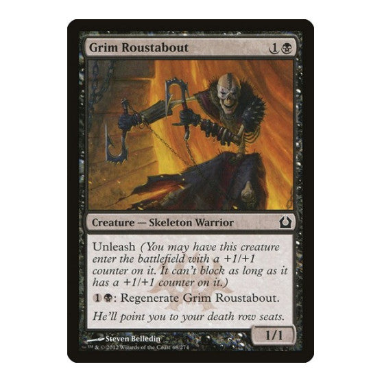 Grim Roustabout (RTR) #68 Common (Lightly Played) Return to Ravnica Magic: The Gathering: 2012
