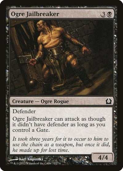 Ogre Jailbreaker (RTR) #72 Common (Lightly Played) Return to Ravnica Magic: 2012