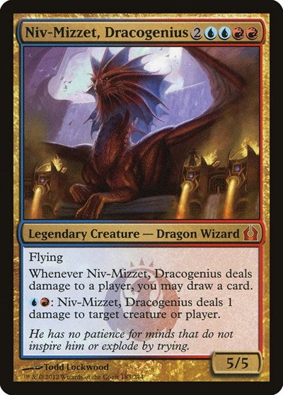 Niv Mizzet Dracogenius (RTR) #183 Mythic Rare (Moderately Played) Return to Ravnica Magic: The Gathering: 2012