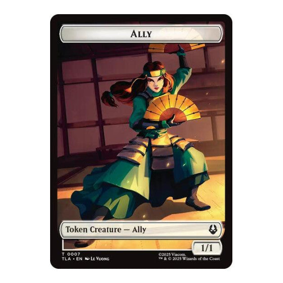 Ally (0007) // Clue (0018) Double-Sided Token (TLA) #7 // 18 Token (Foil Near Mint) Avatar: The Last Airbender Magic: The Gathering: 2025