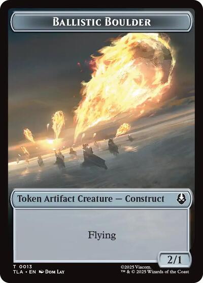 Ballistic Boulder Soldier 0011 Double Sided Token (TLA) #13 // 11 T (Lightly Played) Avatar: The Last Airbender Magic: The Gathering: 2025
