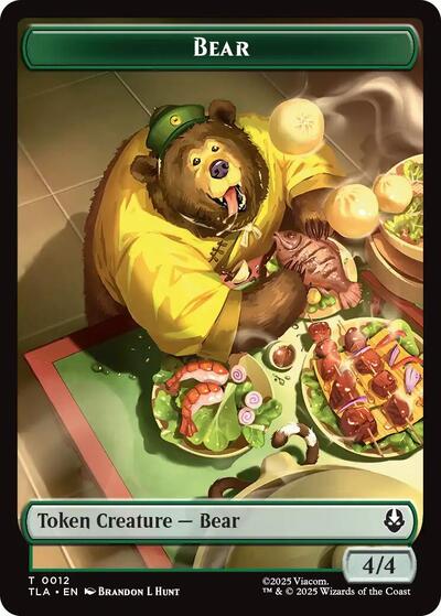 Bear Food 0020 Double Sided Token (TLA) #12 // 20 T (Lightly Played) Avatar: The Last Airbender Magic: The Gathering: 2025