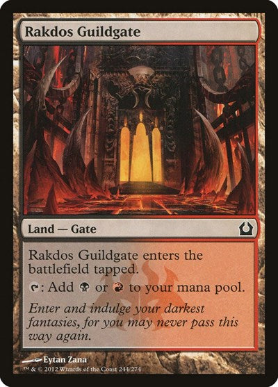 Rakdos Guildgate (RTR) #244 Common (Lightly Played) Return to Ravnica Magic: The Gathering: 2012