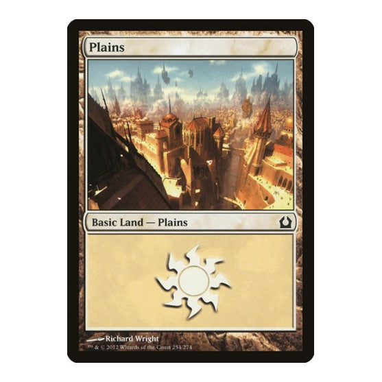 Plains (254) (RTR) #254 Land (Foil Lightly Played) Return to Ravnica Magic: The Gathering: 2012