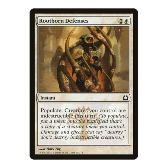 Rootborn Defenses (RTR) #19 Common (Lightly Played) Return to Ravnica Magic: The Gathering: 2012