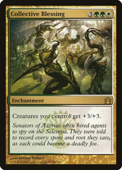 Collective Blessing (RTR) #150 Rare (Lightly Played) Return to Ravnica Magic: The Gathering: 2012