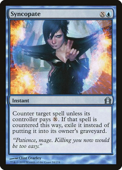 Syncopate (RTR) #54 Uncommon (Damaged) Return to Ravnica Magic: The Gathering: 2012