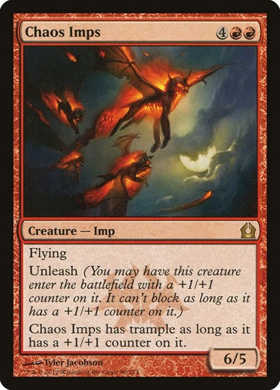 Chaos Imps (RTR) #90 Rare (Moderately Played) Return to Ravnica Magic: The Gathering: 2012