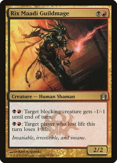 Rix Maadi Guildmage (RTR) #192 Uncommon (Moderately Played) Return to Ravnica Magic: The Gathering: 2012