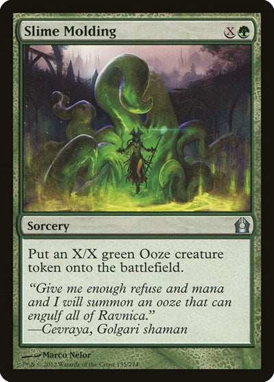 Slime Molding (RTR) #135 Uncommon (Damaged) Return to Ravnica Magic: The Gathering: 2012
