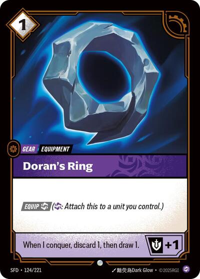 Doran's Ring (SFD) #124/221 Common (Near Mint) Spiritforged Riftbound: League of Legends Trading Card Game: 2026