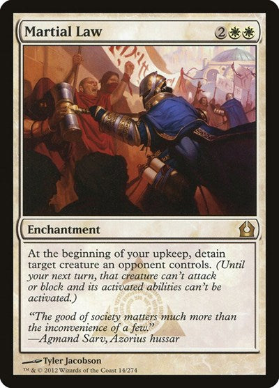 Martial Law (RTR) #14 Rare (Near Mint) Return to Ravnica Magic: The Gathering: 2012