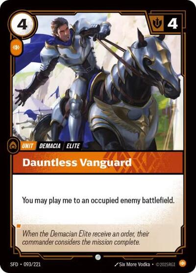 Dauntless Vanguard (SFD) #093/221 Common Spiritforged Riftbound: League of Legends Trading Card Game: 2026