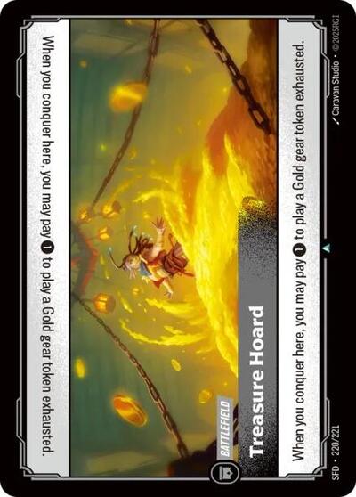 Treasure Hoard (SFD) #220/221 Uncommon (Near Mint) Spiritforged Riftbound: League of Legends Trading Card Game: 2026