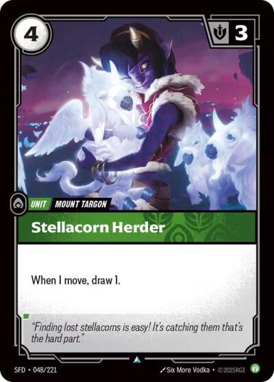 2026 Riftbound League of Legends Trading Card Game: Spiritforged (SFD) - Stellacorn Herder (#048/221, Uncommon)