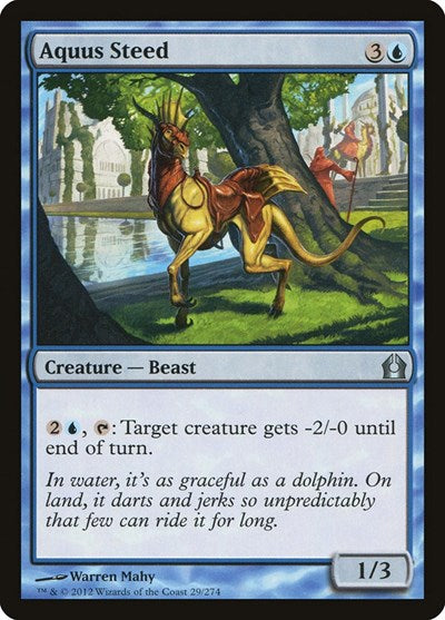 Aquus Steed (RTR) #29 Uncommon (Lightly Played) Return to Ravnica Magic: 2012