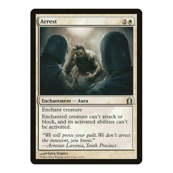 Arrest (RTR) #3 Uncommon Return to Ravnica Magic: The Gathering: 2012