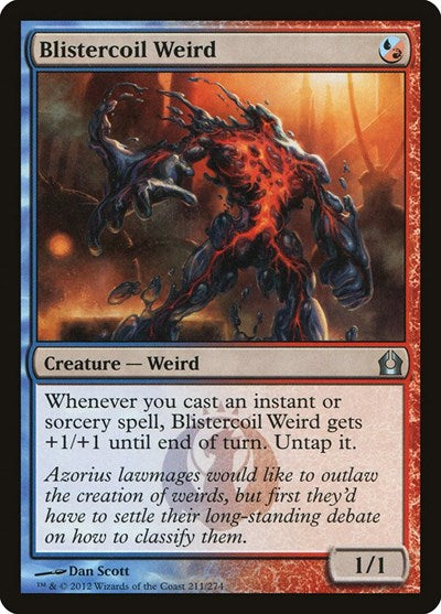 2012 Magic: Return to Ravnica (RTR) - Blistercoil Weird (#211, Uncommon)