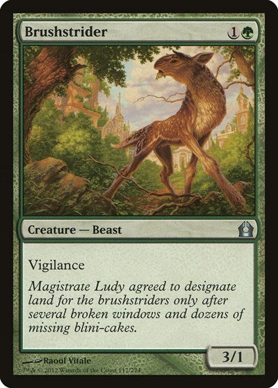 Brushstrider (RTR) #117 Uncommon (Lightly Played) Return to Ravnica Magic: 2012