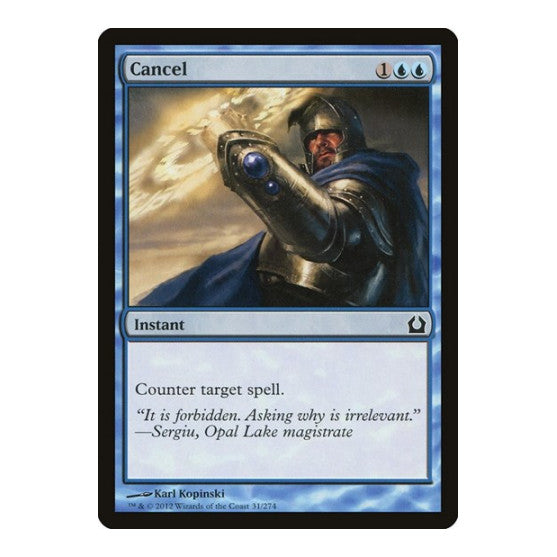 Cancel (RTR) #31 Common (Moderately Played) Return to Ravnica Magic: The Gathering: 2012