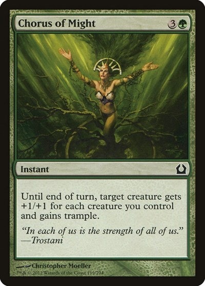 Chorus of Might (RTR) #119 Common Return to Ravnica Magic: The Gathering: 2012
