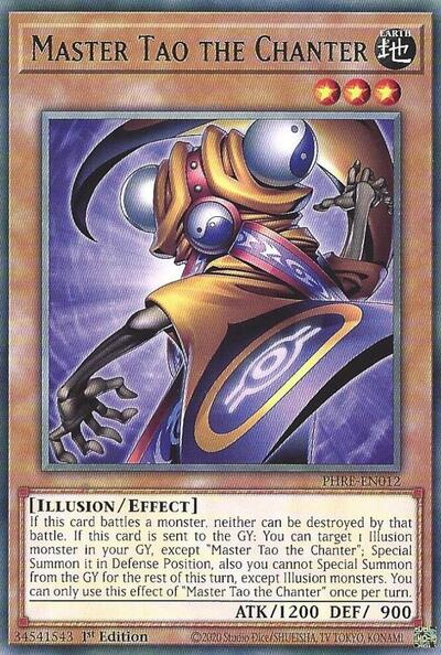 2025 YuGiOh: Phantom Revenge (PHRE) - Master Tao the Chanter (#PHRE-EN012, Rare) (1st Edition, Near Mint)