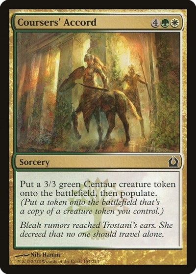Coursers Accord (RTR) #154 Common (Lightly Played) Return to Ravnica Magic: The Gathering: 2012