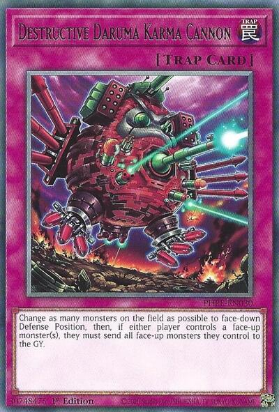 2025 YuGiOh: Phantom Revenge (PHRE) - Destructive Daruma Karma Cannon (#PHRE-EN030, Rare)