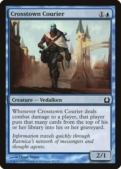 Crosstown Courier (RTR) #34 Common (Lightly Played) Return to Ravnica Magic: The Gathering: 2012