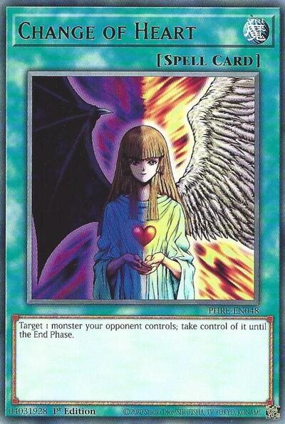 2025 YuGiOh: Phantom Revenge (PHRE) - Change of Heart (#PHRE-EN048, Rare) (1st Edition, Near Mint)
