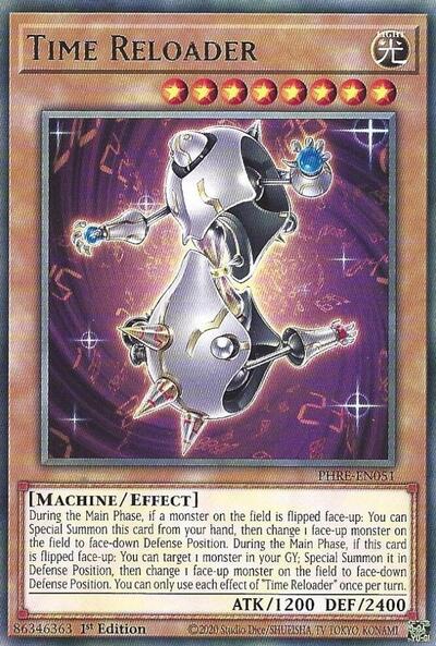 Time Reloader (PHRE) #PHRE-EN051 Rare (1st Edition Near Mint) Phantom Revenge YuGiOh: 2025