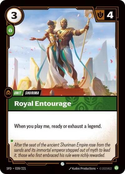 Royal Entourage (SFD) #039/221 Common Spiritforged Riftbound: League of Legends Trading Card Game: 2026