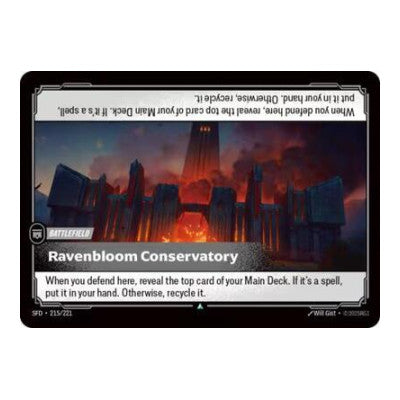 Ravenbloom Conservatory (SFD) #215/221 Uncommon Spiritforged Riftbound: League of Legends Trading Card Game: 2026