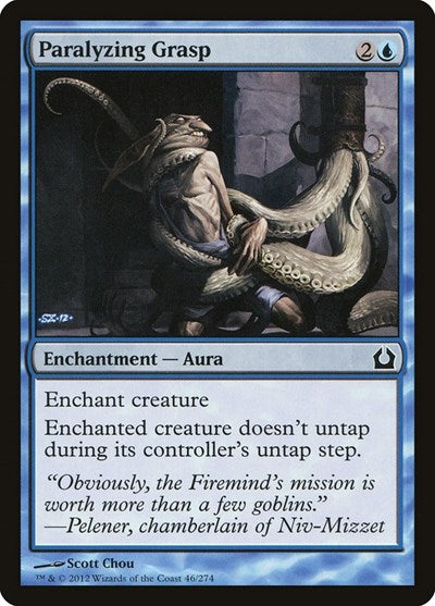 Paralyzing Grasp (RTR) #46 Common (Lightly Played) Return to Ravnica Magic: 2012