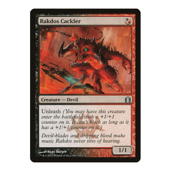 Rakdos Cackler (RTR) #220 Uncommon (Lightly Played) Return to Ravnica Magic: The Gathering: 2012