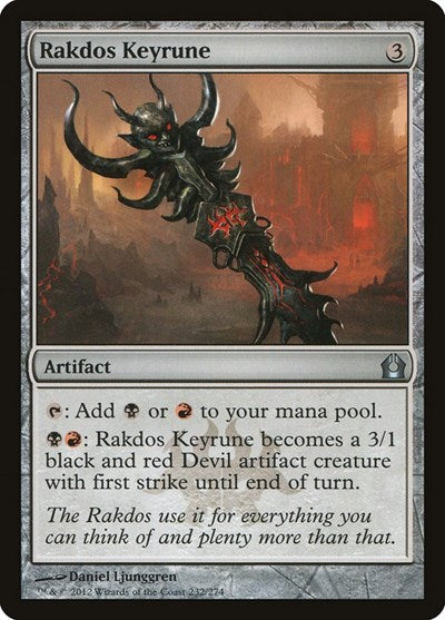 Rakdos Keyrune (RTR) #232 Uncommon (Lightly Played) Return to Ravnica Magic: 2012