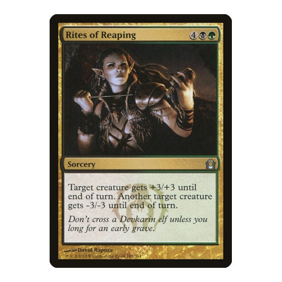 Rites of Reaping (RTR) #191 Uncommon (Lightly Played) Return to Ravnica Magic: The Gathering: 2012