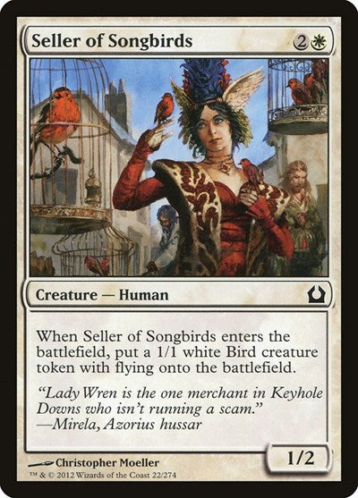 2012 Magic: Return to Ravnica (RTR) - Seller of Songbirds (#22, Common) (Lightly Played)