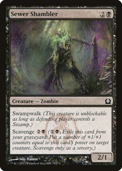Sewer Shambler (RTR) #75 Common Return to Ravnica Magic: The Gathering: 2012