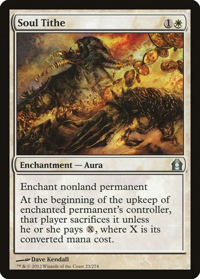 Soul Tithe (RTR) #23 Uncommon Return to Ravnica Magic: 2012