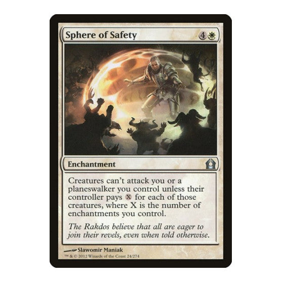 Sphere of Safety (RTR) #24 Uncommon (Lightly Played) Return to Ravnica Magic: The Gathering: 2012