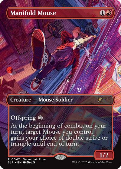 Manifold Mouse (SLP) #47 P Secret Lair Showdown Magic: The Gathering: 2023